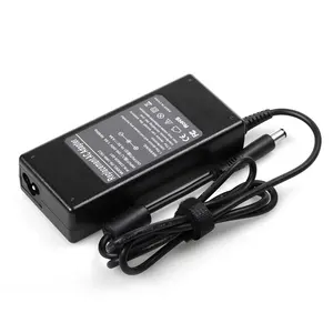 Laptop AC adaptörü 18.5V 4.9A 90W 7.4*5.0 siyah evrensel şarj cihazı dizüstü bilgisayar şarjı HP/COMPAQ