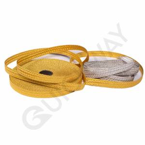 Tresse en dentelle cérémonielle OEM en gros, couleur or et argent personnalisée, vente en gros, fabrication en vrac - Product Image 2