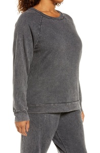 สเวตเชิ้ตแขนยาวเปิดไหล่สำหรับผู้หญิงเสื้อลำลองพิมพ์โลโก้ตามสั่ง - Product Image 6