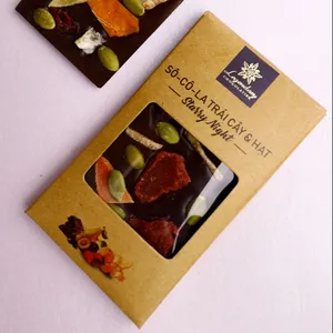 2022 лучший вьетнамский бренд ручной работы шоколадные бруски Звездная ночь Темный шоколад бруски сушеные фрукты и орехи бесплатные образцы низкий минимальный заказ