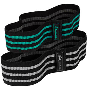 3 pcs/Set Hip Fabric Resistance Band Logo personnalisé Hip Circle Bands (couleurs unies) Hip Circle Booty Bands Workout Resistance - Product Image 3