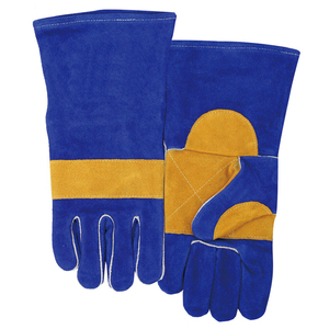 Guantes de soldadura MIG de cuero de vaca dividido, alta calidad, protección contra el calor, baratos, de fábrica - Product Image 5