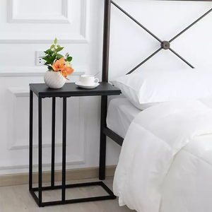 Mesa de centro decorativa de Metal con diseño de hojas, espejo superior - Product Image 2