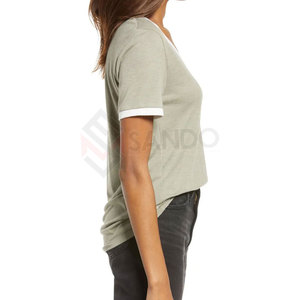 T-shirt décontracté imprimé pour femme, coupe oversize, manches courtes, en toile tricotée écologique et respirante, idéal pour l'été - Product Image 4
