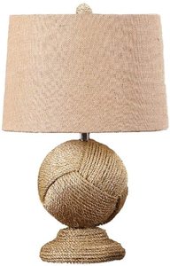 Top Trending Coastal Style Warm White Shade Base Ball Shaped Handicraft Natural <b>Rope</b> Work Decorative Table Desk Lamp Home Decor - Product Image 4