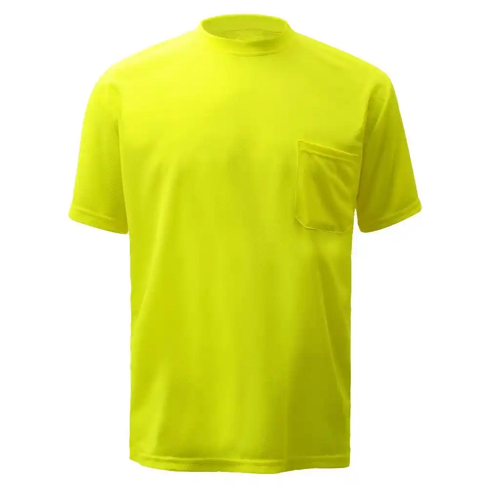 Construction uniforms short shirt Long sleeve hi vis reflective road safety t shirt men