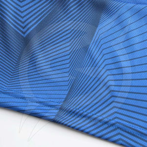 Uniforme de fútbol personalizable para hombre poliéster sublimación camiseta de fútbol nombre liso en blanco Diseño a rayas OEM personalizado niños adultos - Product Image 5