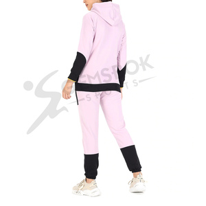 ชุดวอร์มแฟชั่นฤดูหนาวสำหรับผู้หญิง ผ้าฟลีซแห้งเร็ว ระบายอากาศดี รุ่นใหม่ล่าสุด มีฮู้ด ลายเรียบ สามารถสั่งทำได้ - Product Image 3