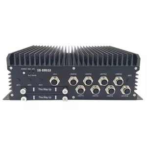 Embedded PC Industrial Computer SD5200-M12X Gen 8th Cores I7/i5/i3 CPU 8xPoE 9V-48V Input Embedded Industrial PC Computer