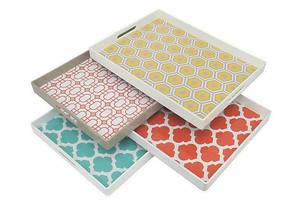 Bandeja ovalada de madera personalizada de diseño moderno al por mayor para té y café para la decoración de la cocina y el hogar - Product Image 3