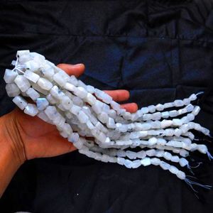 Cuentas de Piedra Natural para Joyería, Colgante de Piedra Lunar Blanca en Forma de Calabaza de 15-20mm, Gema Facetada a Máquina - Product Image 6