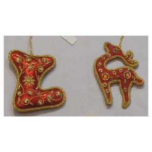 Christmas Hanging Exquisite Deer & Stocking Shape Ornament - Product Image 1