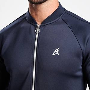 ชุดวอร์มมีซิปสำหรับผู้ชายชุดกีฬาพิมพ์ลายแห้งเร็วสำหรับยิมฤดูหนาวไซส์ใหญ่พิเศษ - Product Image 6