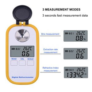 YIERYI numérique réfractomètre salin d'essai d'eau 0-28% Plage de mesure et ATC RHD-201portable mer réfractomètre - Product Image 4