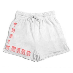 Custom <b>White</b> <b>Gym</b> <b>Shorts</b> for Men Print Workout Fitness <b>Shorts</b> with Drawstring OEM Available - Product Image 4