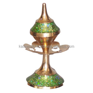 Best Design Brass Incense Stick Holder and Burner with Glossy <b>Work</b> Agarbatti <b>Stand</b> for Room Aroma Use - Product Image 1