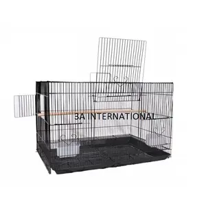 Cage de forme rectangulaire pour décoration de jardin et de balcon, Cage en métal célèbre de moscou pour oiseaux, Cage de perroquet