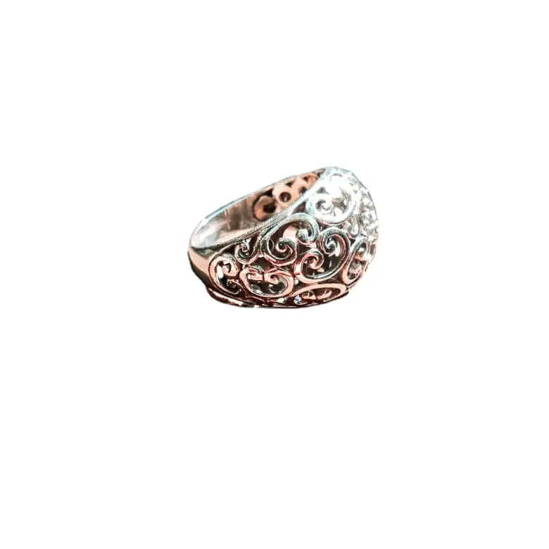 KA-R016-Sterling Silber Bali verzierten Design Ring Geschenk für Frauen Männer Party einzigartige Design Ring sonder angebot