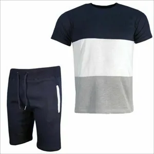 Camiseta y pantalones cortos Unisex, ropa personalizada, venta al por mayor, conjunto doble