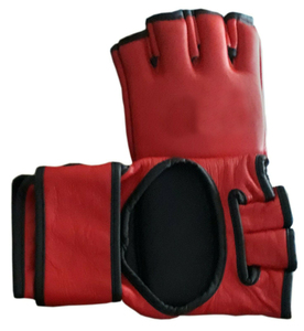 High-Quty Custom Made Half-Finger MMA Gloves PU and Cowhide Leather 8oz and 12oz Sizes for Training and Fighting - Product Image 4