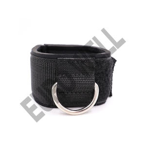 Poignets de cheville rembourrés en néoprène à double boucle en D unisexe avec sangles réglables en D Support d'entraînement pour machines à câble de gymnastique - Product Image 5