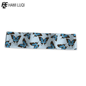 Vente en gros tissu imprimé personnalisé coton logo personnalisé Fitness hanche cercle boucle butin bandes de résistance maison gym yoga fessiers niveaux ensemble - Product Image 5