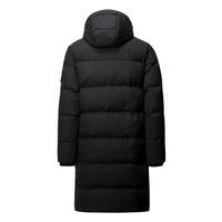Qualité hommes grande taille court hiver Sports de plein air longue veste à capuche épais chaud imperméable fermeture éclair duvet de canard manteau