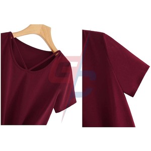 เสื้อทีเชิ้ตลำลองขนาดใหญ่พิเศษของผู้หญิงผ้าสแปนเด็กซ์เนื้อนุ่มระบายอากาศได้ดีผ้าชีฟองคอกลมมีโลโก้เสื้อผ้าธรรมดาสำหรับผู้หญิง - Product Image 3