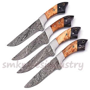 Grandsharp — ensemble de couteaux de Chef de cuisine élégants, faits à la main, damas avec kit en cuir (Smk1917), 04 pièces - Product Image 6