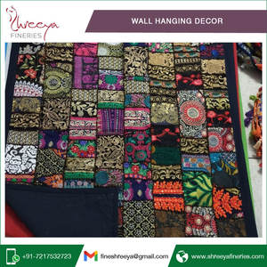 Antique Vintage Bohème Récupérer Patchwork Décoratif Tenture Murale Tapisserie - Product Image 5