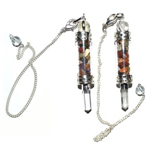 Avec une bonne qualité de bouteille avec Chakra Stone 3pcs Pendules: Bouteille avec Chakra Stone 3pcs Pendules à vendre - Product Image 1