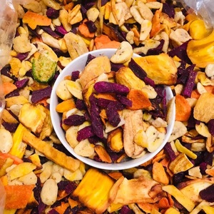 Chips de Frutas y Verduras Mixtas Semiblandas Fritas Dulces Vietnamitas Sin Azúcar, Snack Saludable, 12 Meses de Caducidad, Viet D.E.L.T.A - Product Image 5