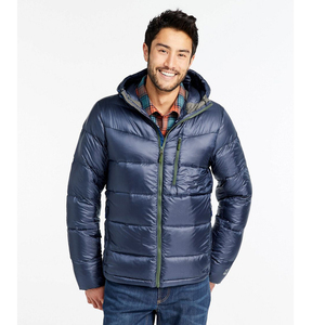 เสื้อแจ็คเก็ตพัฟเฟอร์แบบมีฮู้ดสำหรับผู้ชายไซส์ใหญ่ กันน้ำ ซักได้ แขนเสื้อปกติ กระเป๋าคู่ ผลิตจากโพลีเอสเตอร์คุณภาพสูง ผลิตในปากีสถาน - Product Image 2