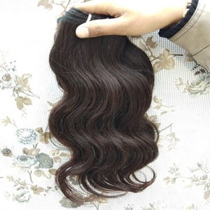 Gran Stock de Extensiones de Cabello Virgen Indio Crudo Sin Procesar de Alta Calidad, 100% Remy, Cabello Humano de Una y Doble Capa para Tejer a Máquina - Product Image 6