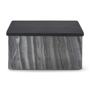 Caja de pan de mármol gris con tapa de mármol para almacenar olla para la celebración de Año Nuevo - Product Image 2