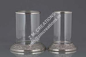 Venta caliente diseño antiguo Base de Metal portavelas linterna de cristal para boda/Navidad decoración del hogar incluye vidrio votivo - Product Image 6