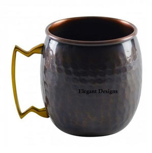 Juego de Dos Tazas de Cerveza de Cobre Martillado Personalizadas de Alta Calidad, Vajilla, Taza Moscow Mule, Tamaño de Vaso de Cerveza de Cobre - Product Image 2