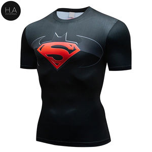 T-shirt de Fitness à manches courtes pour hommes, haut avec impression 3D, modèle - Product Image 2