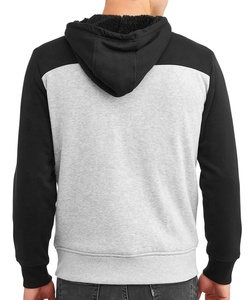 Sudadera con capucha de manga larga para hombre, de lana, informal, con cremallera, bloque de Color - Product Image 4