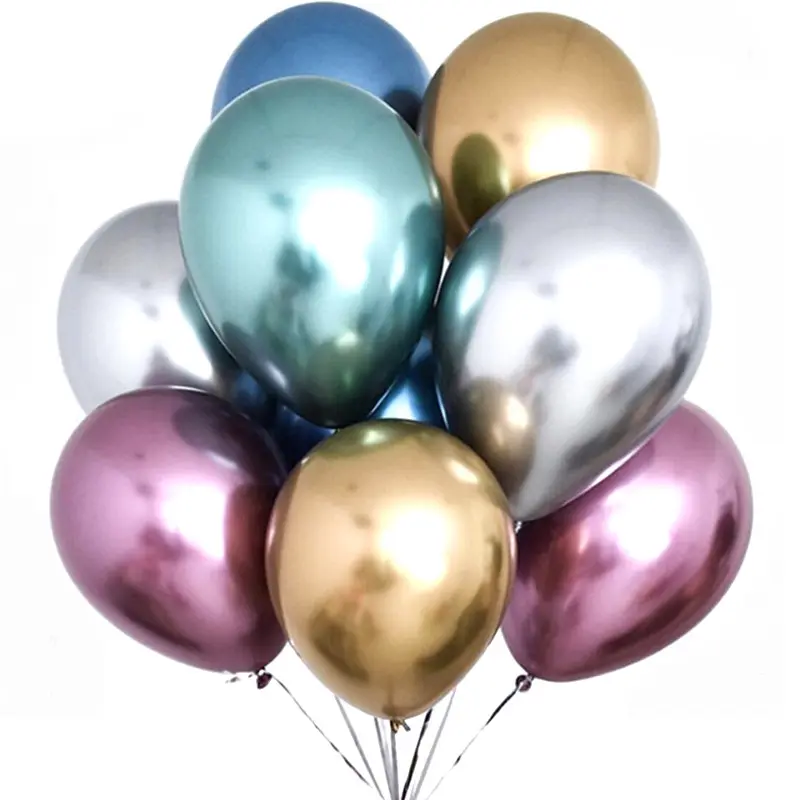 Globos metálicos globo de helio de cumpleaños de látex de 5 pulgadas, para decoraciones de fiesta Baby Shower despedida de soltera boda compromiso
