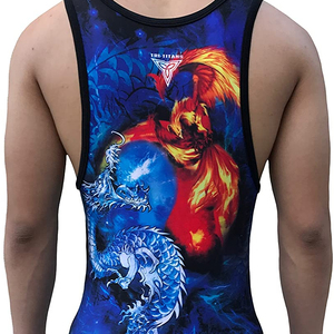 Custom Made Sublimated Spandex/Cotton Wrestling <b>Apparel</b>-Quick Dry Lightweight & Eco-Friendly - Product Image 1