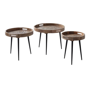 โต๊ะกาแฟ2021ทันสมัยพร้อมลิ้นชักเก็บงานฝีมือทำจากโลหะและไม้เนื้อแข็งสำหรับเฟอร์นิเจอร์ห้องนั่งเล่น - Product Image 1