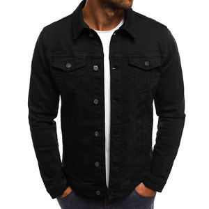<b>Men's</b> High Quality Custom Winter Summer <b>Jeans</b> Jacket Sheep Knitted CE <b>Leather</b> Denim Breathable Plus Size Different Colors - Product Image 1