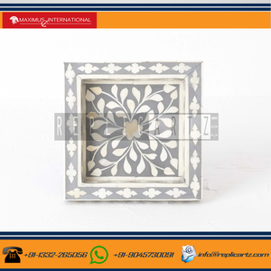 Plateaux de service en incrustation de résine de nacre multi de haute qualité plateaux de service pour Table basse pour salle de bain cuisine et salon - Product Image 3