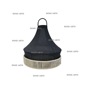 Plateau de service alimentaire en jute de dernière conception avec couvercle en tissu Plateau de service à dessert de forme ronde de la plus haute qualité - Product Image 1