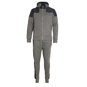 ชุดวอร์มผ้าฟลีซระบายอากาศได้ดีเป็นมิตรกับสิ่งแวดล้อมของผู้ชายชุดฝึก2ชิ้นวิ่งออกกำลังกายเล่นยิมพิมพ์โลโก้สำหรับกีฬาฤดูหนาว - Product Image 1