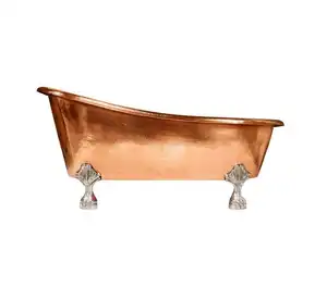 镀铜浴缸带闪亮饰面设计金属迷你游泳池多尺寸设计家居装饰铜浴缸