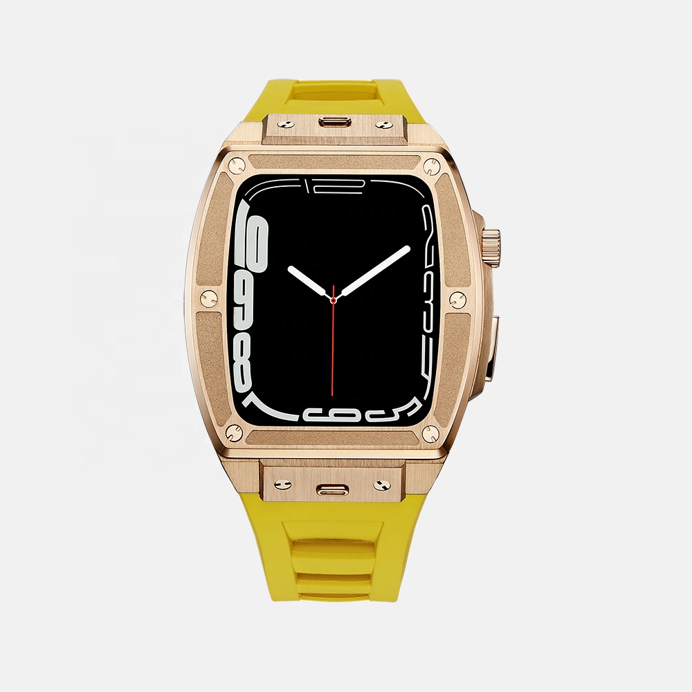 Rosegold avec bracelet jaune