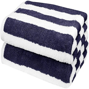 Vente en gros 100% coton biologique certificat Gots 2 pièces adultes plaine chaude voile Super doux séchage rapide sans sable ensemble de serviettes de plage - Product Image 5