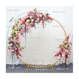 Handmade Hexagon Shape Backdrop Standard Design Iron Gold Color Backdrop For <b>Wedding</b> Party And Event Usage - Product Image 4